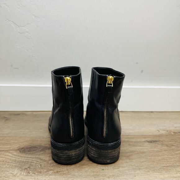 Sperry Top Sider Black Leather Booties Women’s Size 9.5 - Picture 6 of 11